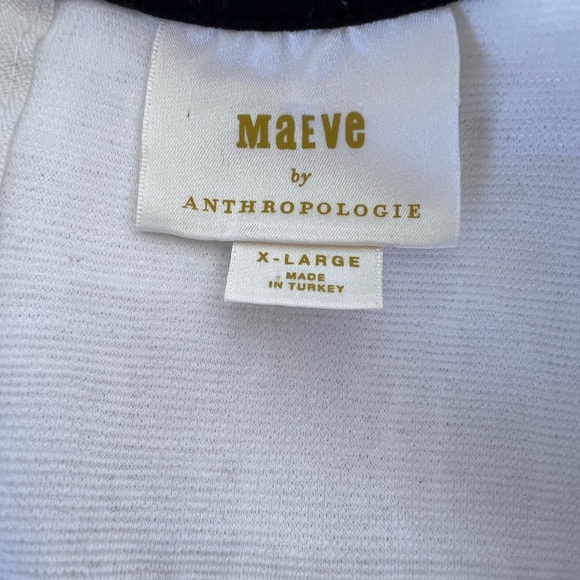 Anthropologie Cream Mini Dress with Black Accents - Picture 16 of 16